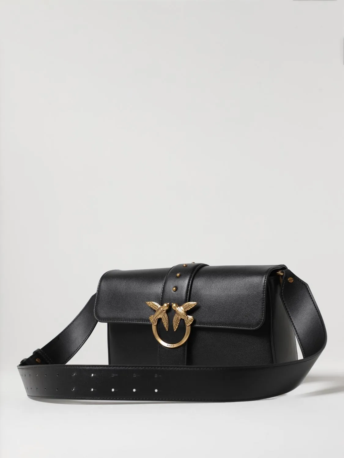 Pinko Crossbody Bags Woman Beige