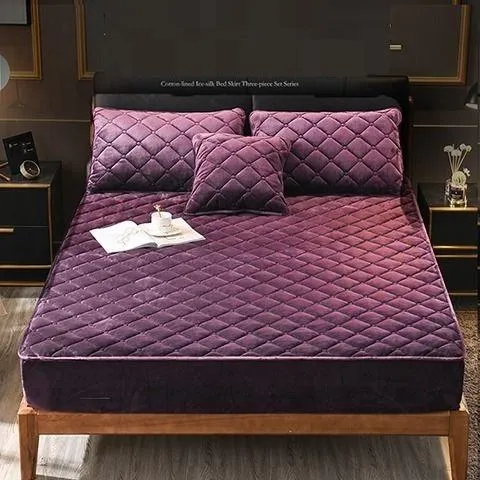Plush Quilted Fitted Mattress Cover