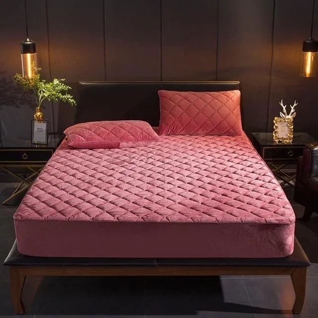 Plush Quilted Fitted Mattress Cover