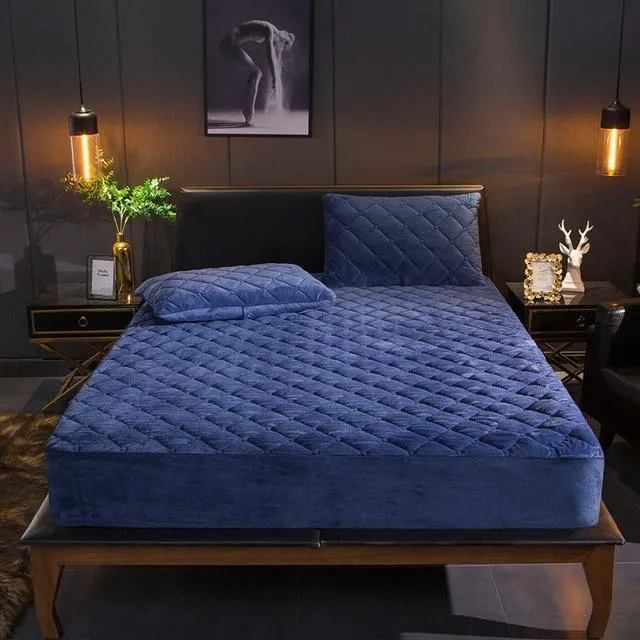 Plush Quilted Fitted Mattress Cover
