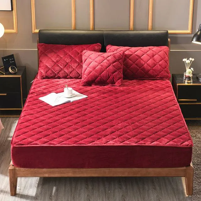 Plush Quilted Fitted Mattress Cover
