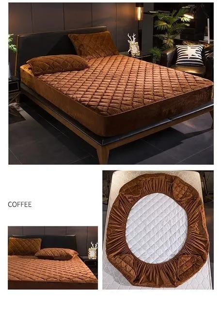 Plush Quilted Fitted Mattress Cover