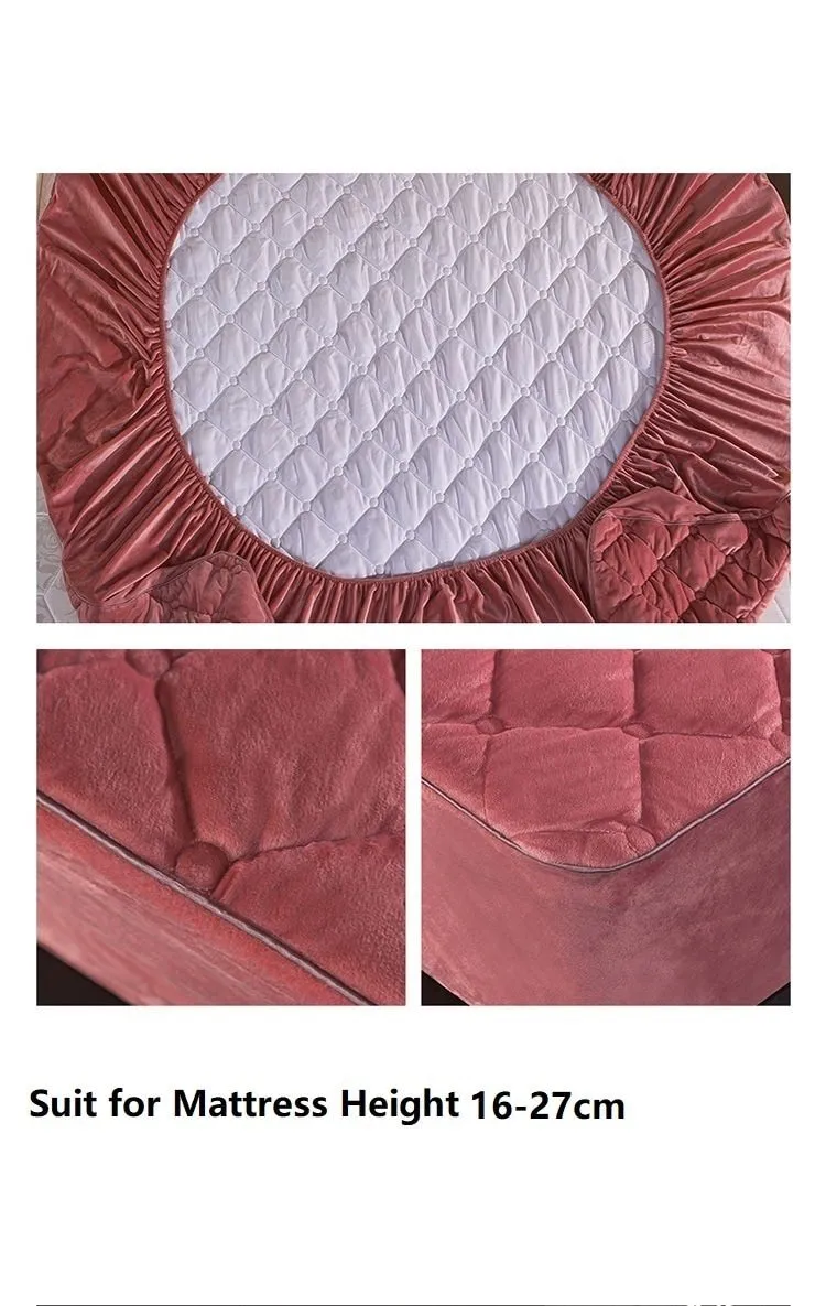 Plush Quilted Fitted Mattress Cover