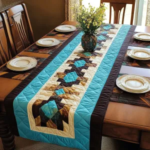 Prairie Patchwork Quilted Table Runner NCU0PTT192