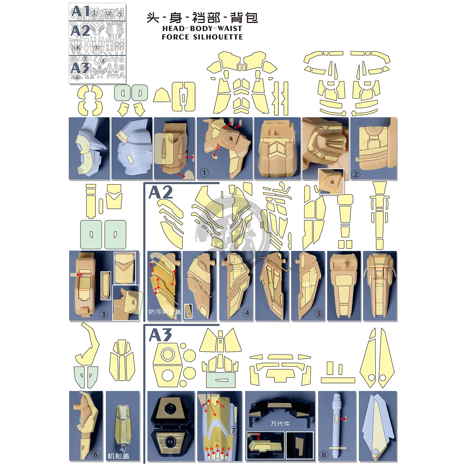 Pre-Cut Masking Tape for Yujiao Land Impulse Resin Conversion Kit