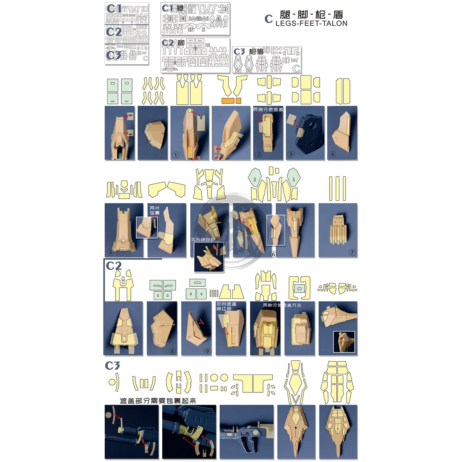 Pre-Cut Masking Tape for Yujiao Land Impulse Resin Conversion Kit