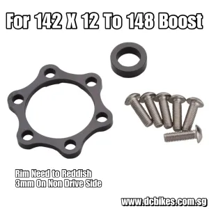 Problem Solver Boost Rear Hub 142mm X 12mm To 148mm X 12mm Boost 6mm Adapter Conversion Kit