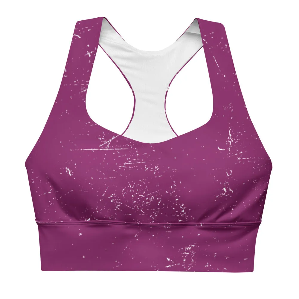 QG Grape Longline Sports Bra