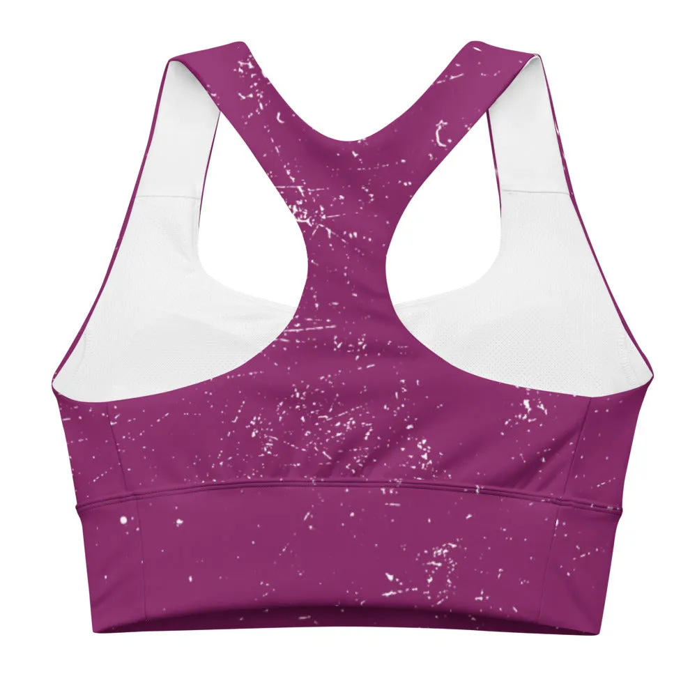 QG Grape Longline Sports Bra