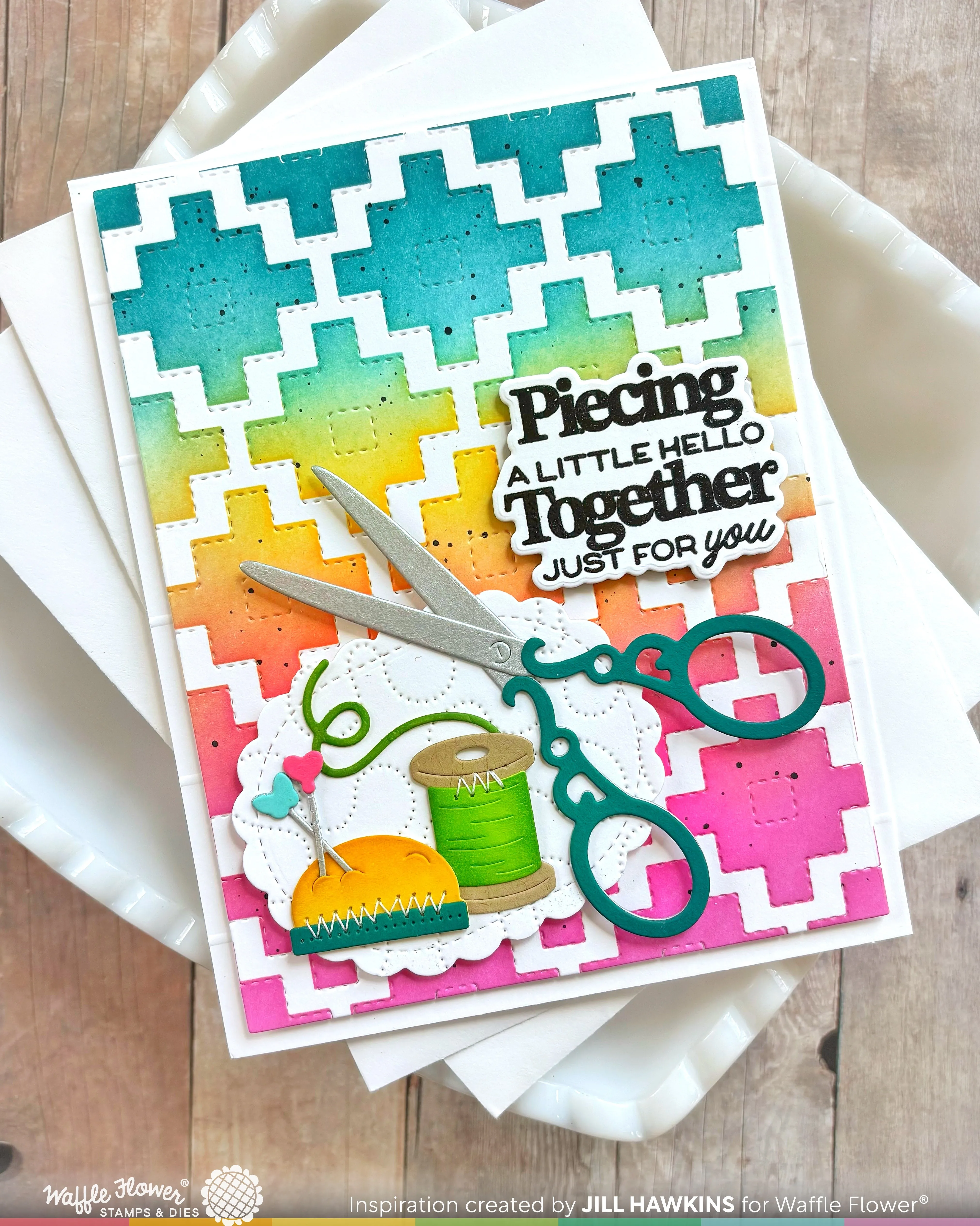 Quilted Squares Stencil