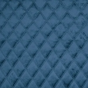 Quilted Velvet Pacific Blue