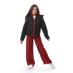 quilted_double_face_girls_jacket_with_adjustable_hood_-_black_-_red