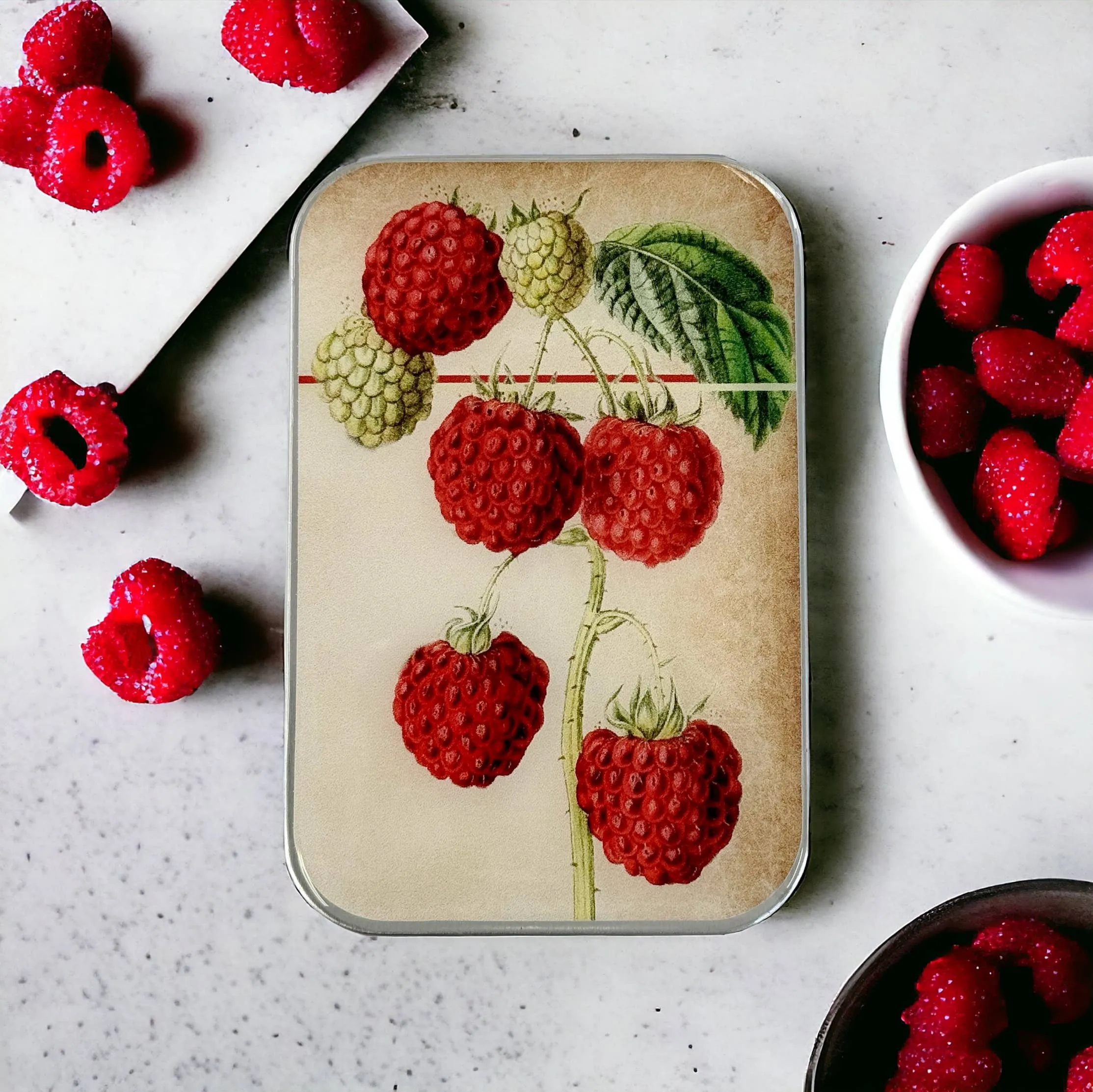 Raspberry Notions Tin