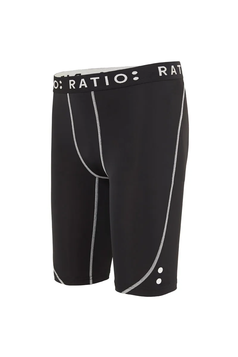 RATIO: Youth Compression Short - Black