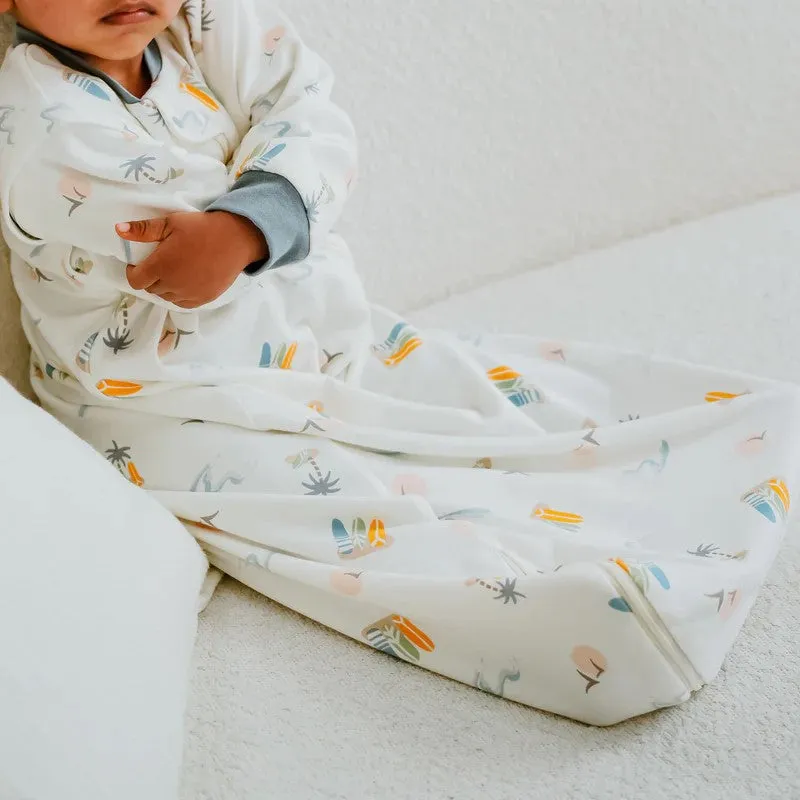 Removable Long Sleeve Sleep Bag 1.0 TOG - Pastel Waves