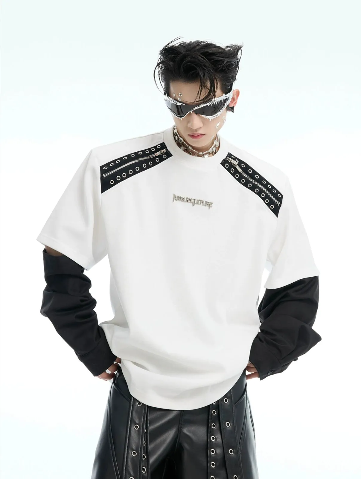 Removable Sleeve Deconstructed T-shirt