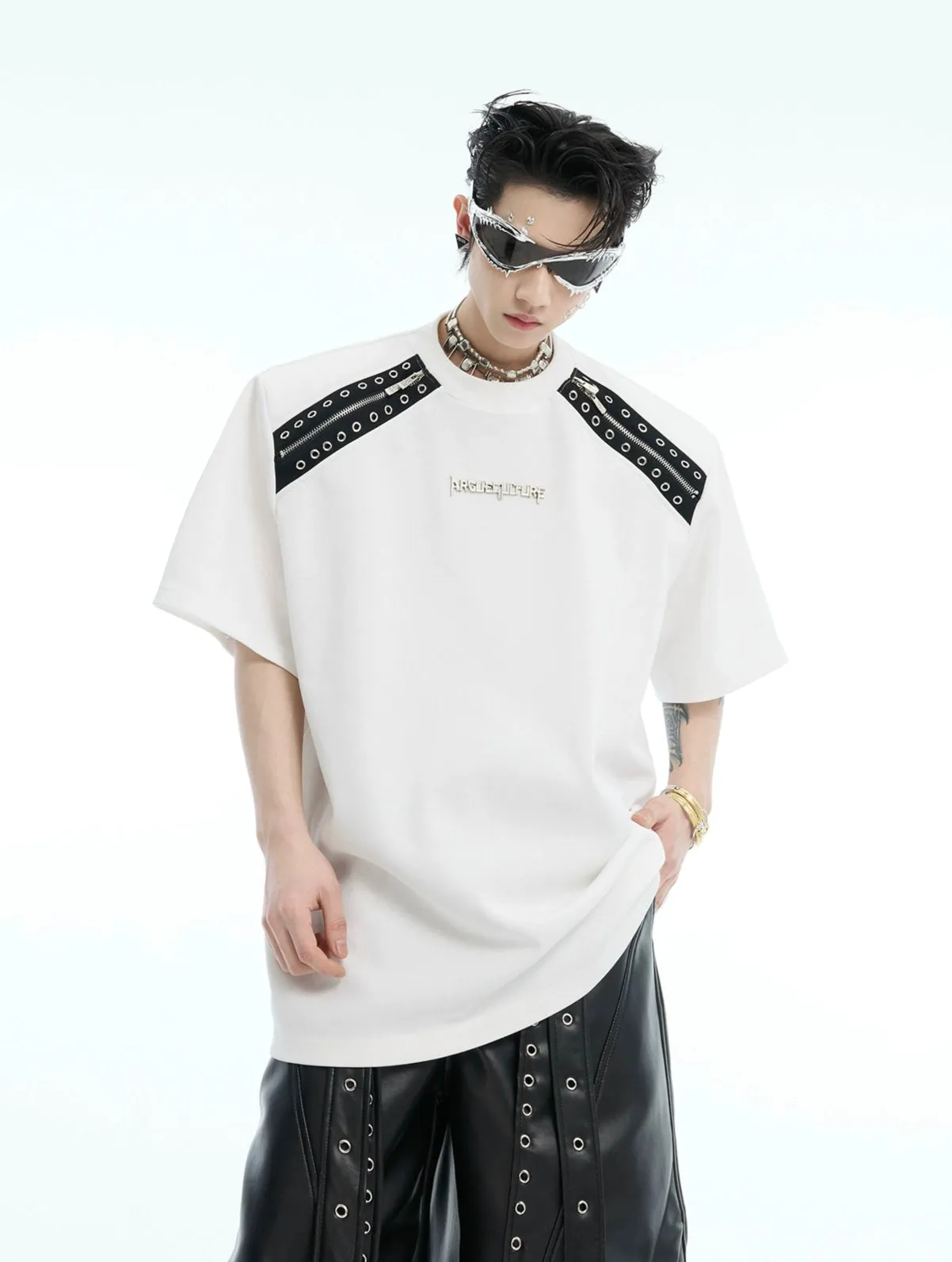 Removable Sleeve Deconstructed T-shirt