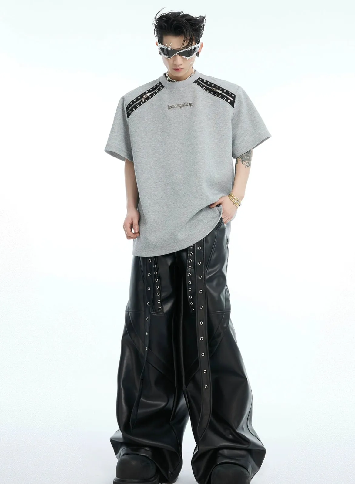 Removable Sleeve Deconstructed T-shirt