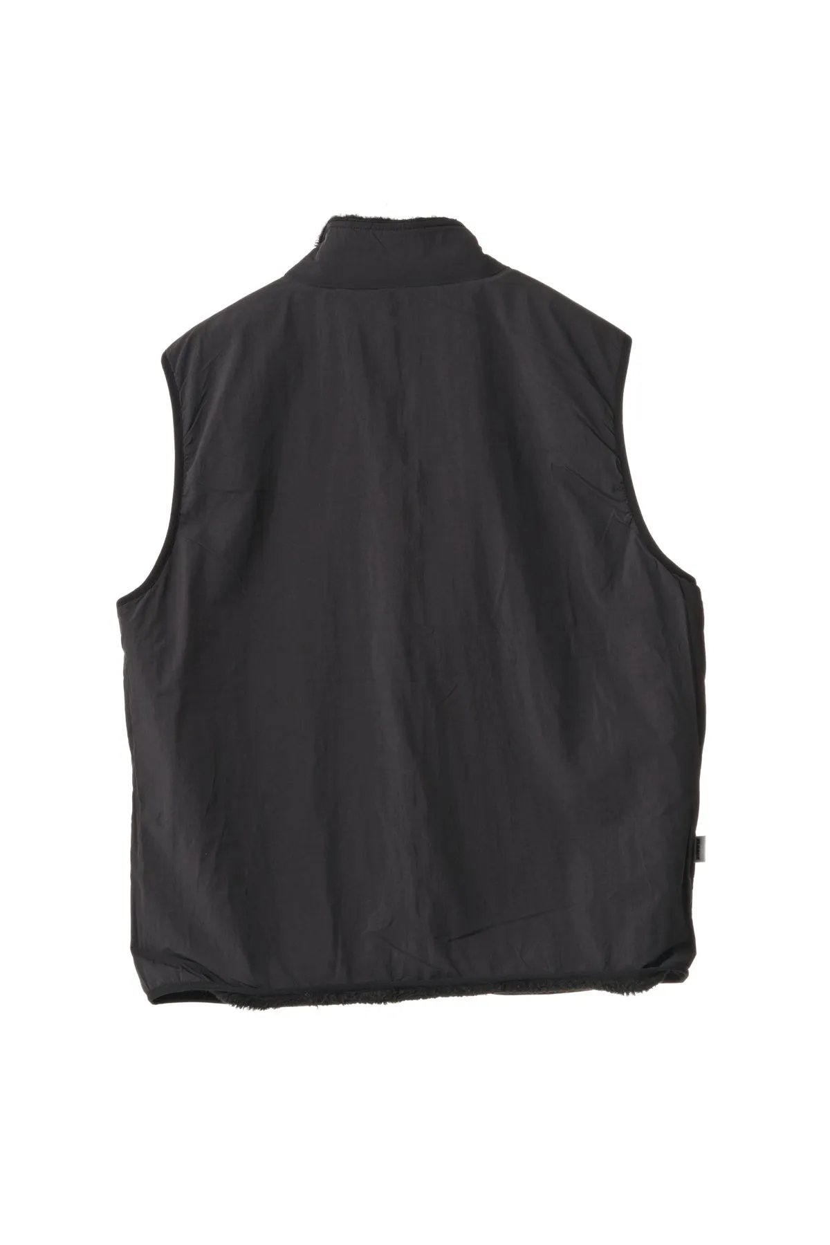REVERSIBLE SHERPA VEST - BLACK