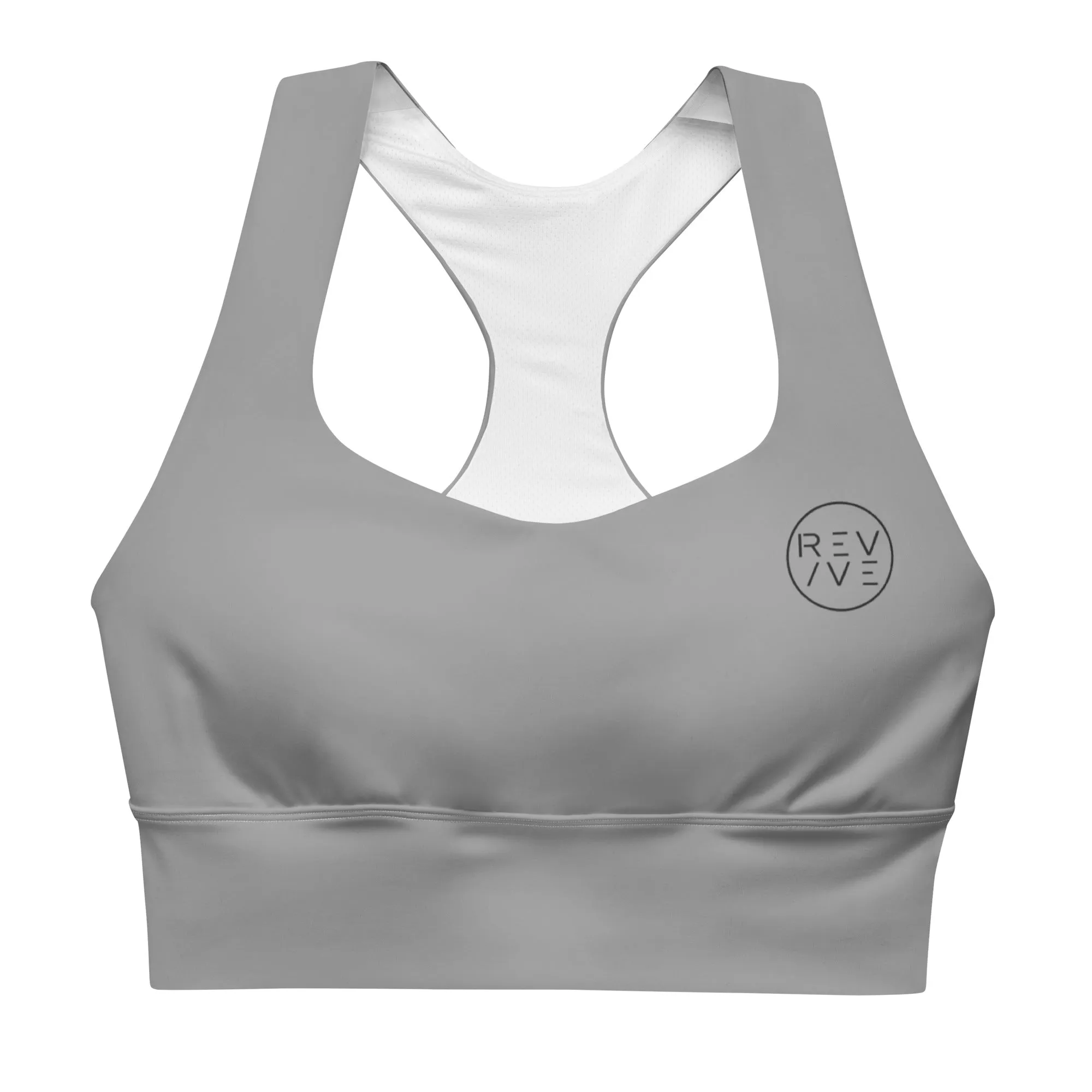 REV/VE ~ Women's Grey Longline Sports Bra