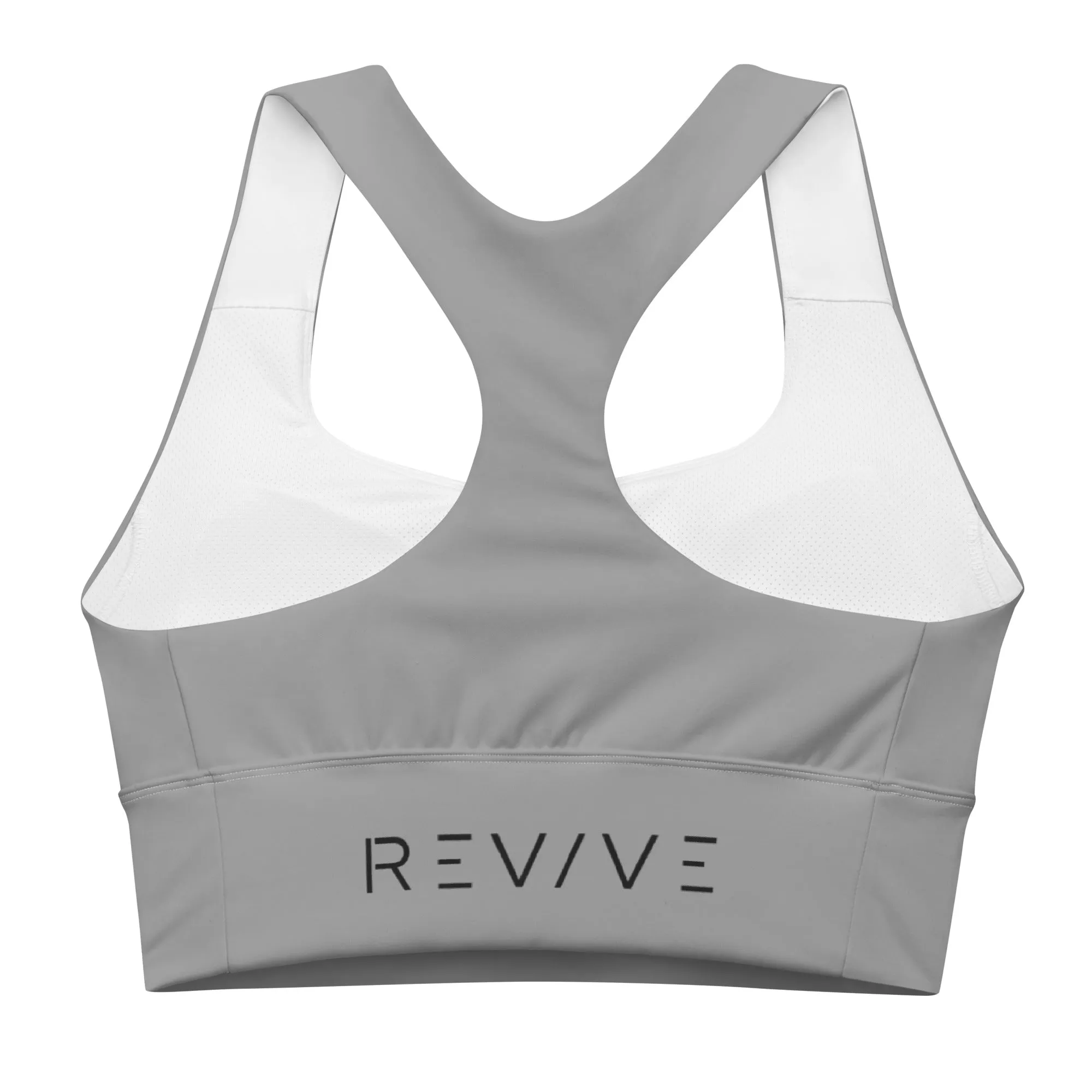 REV/VE ~ Women's Grey Longline Sports Bra