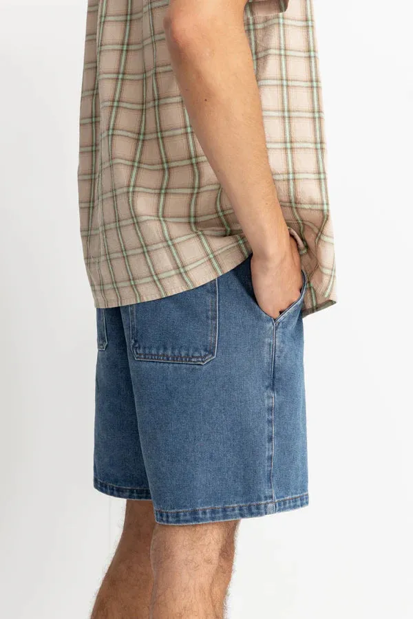 RHYTHM DENIM ESSENTIAL SHORT DARK BLUE