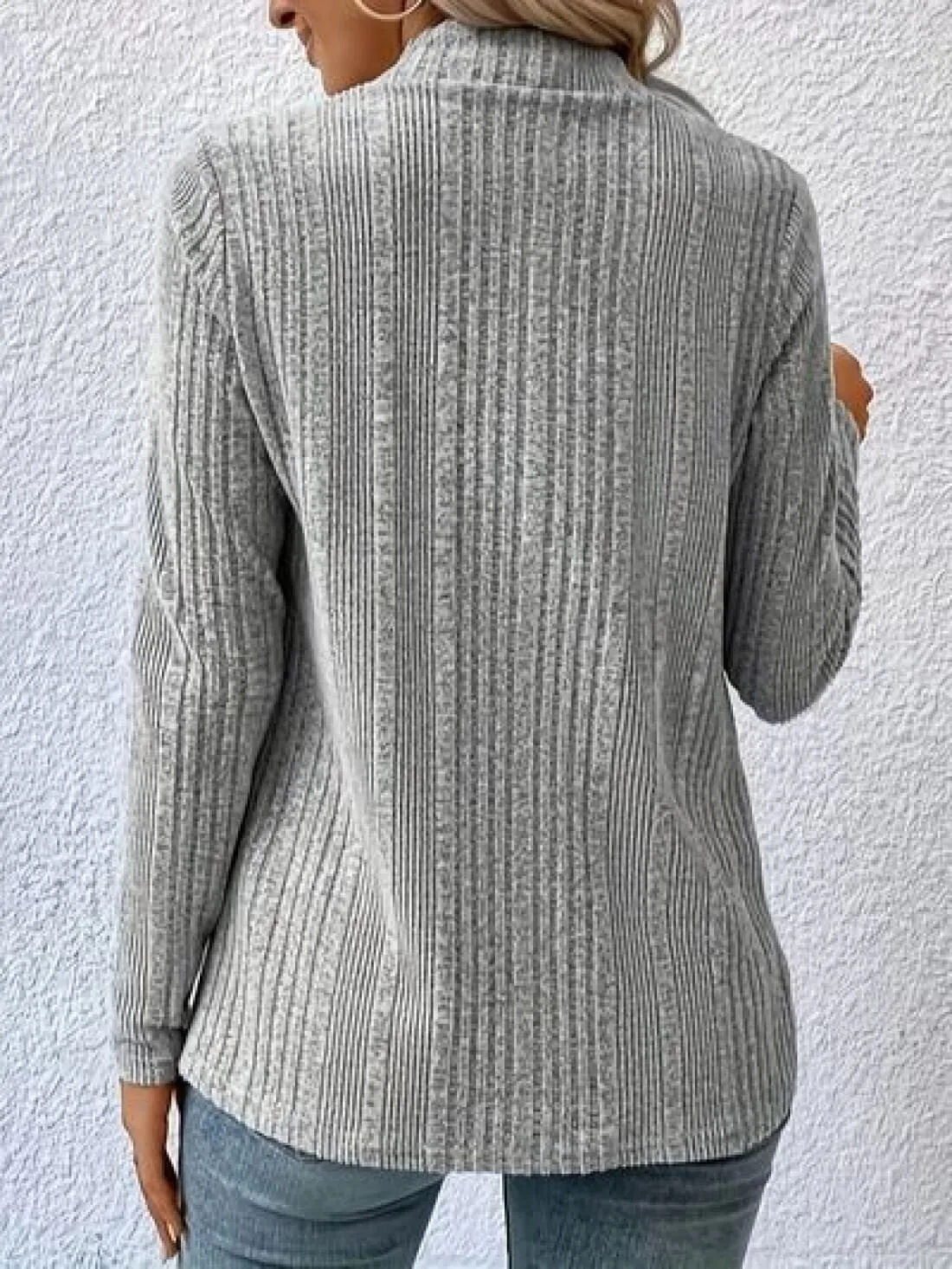 Ribbed Waterfall Cardigan