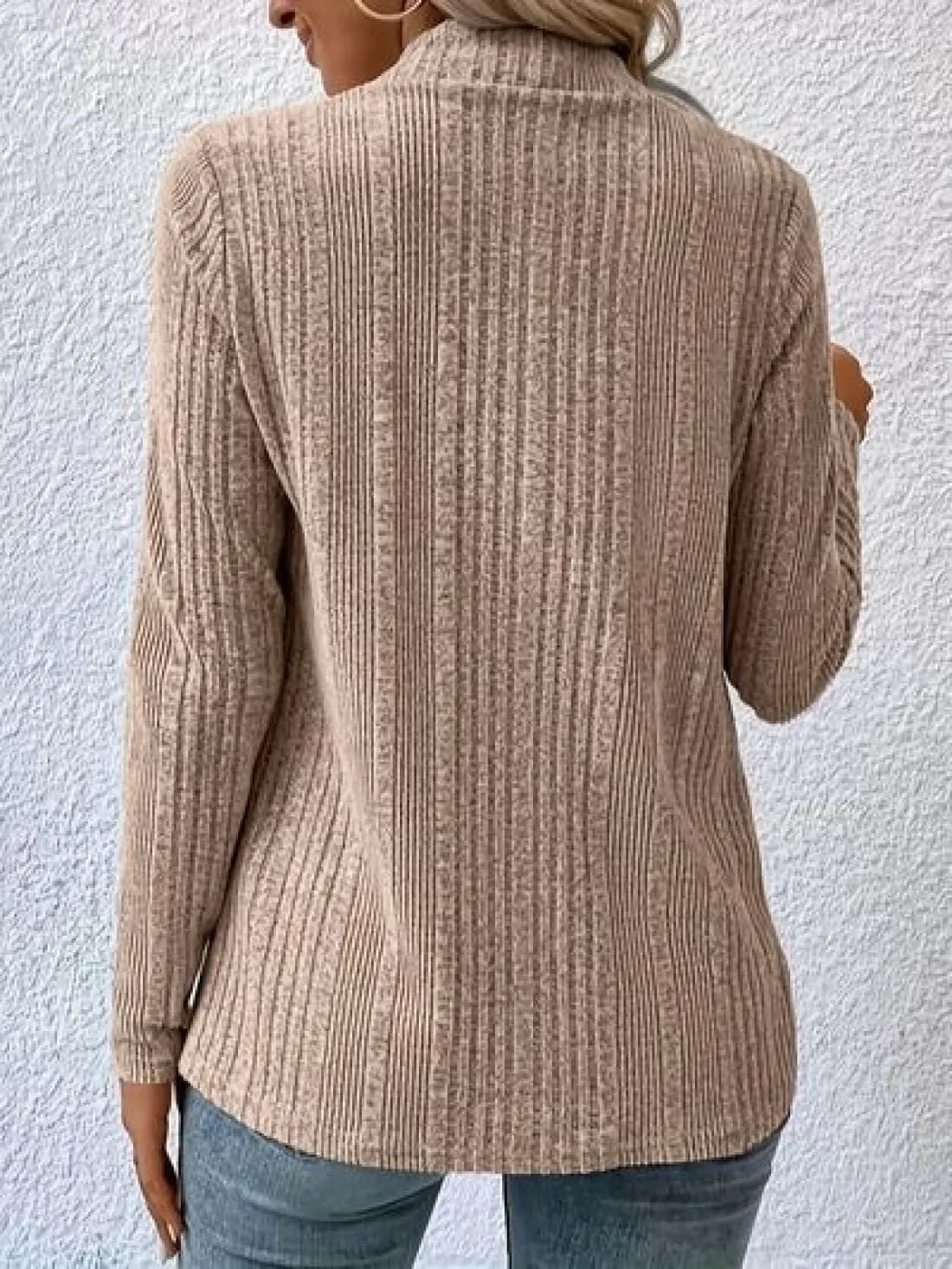 Ribbed Waterfall Cardigan