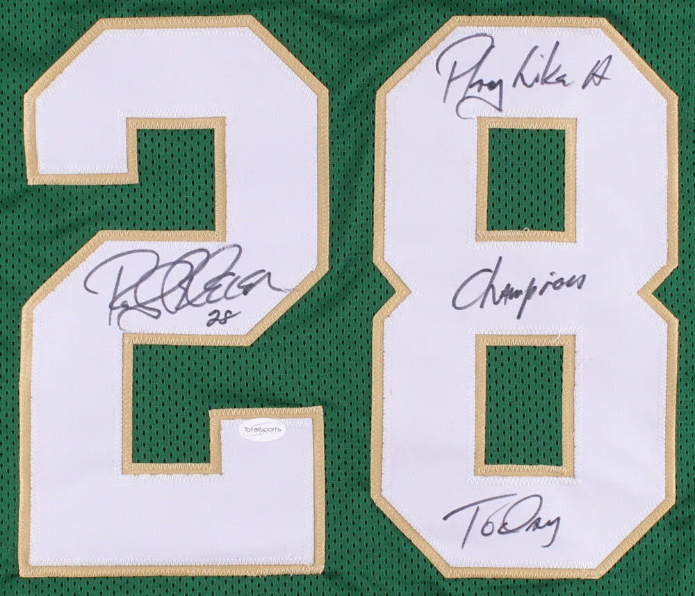 Rocky Bleier Signed Notre Dame Fighting Irish Jersey Inscribed Play Like A Champ