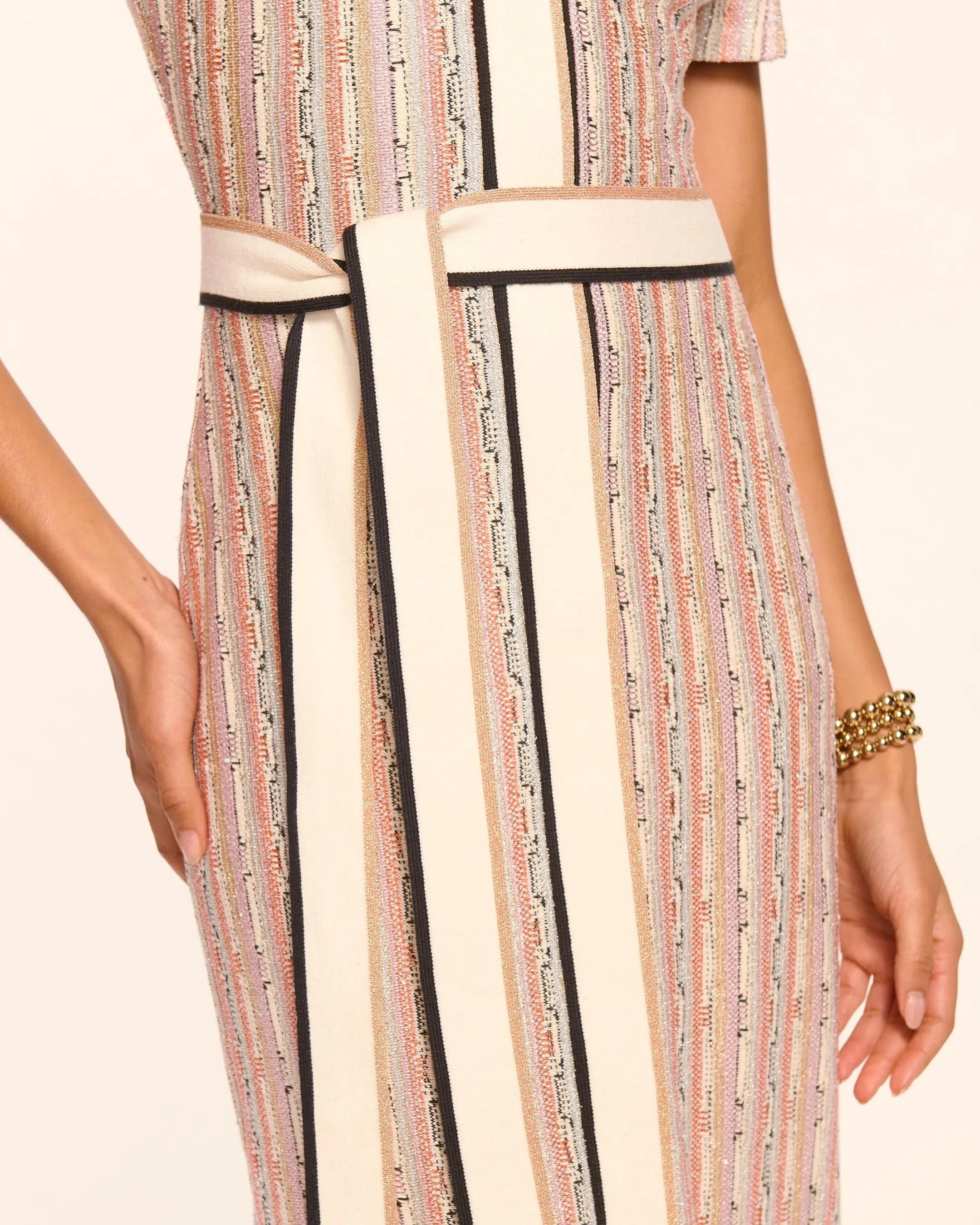 RONDA DRESS IN SILVER SEQUIN