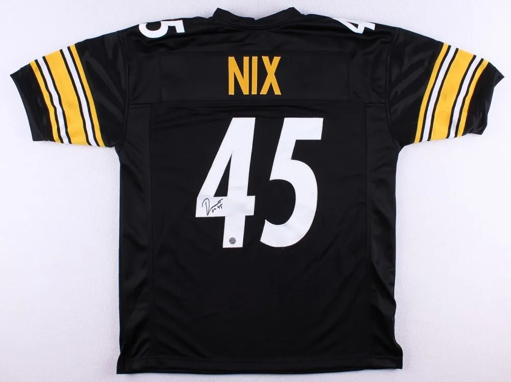 Roosevelt Nix Signed Steelers Jersey (TSE) Starting Pittsburgh Fullback
