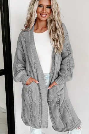 Rori Cable Knit Long Line Cardigan