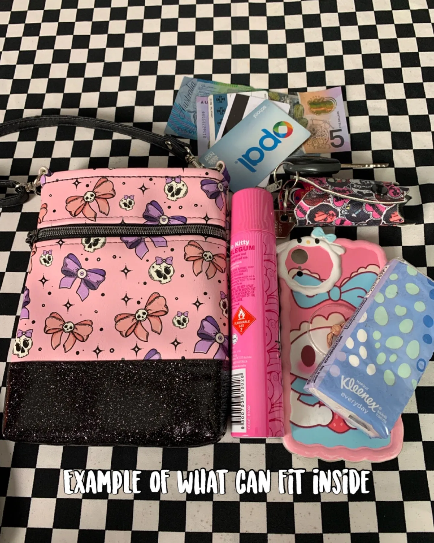 Sally inspired fan art crossbody bag