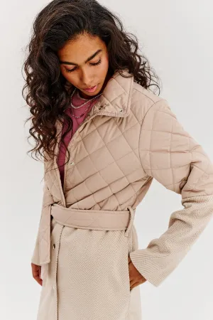 Sandstorm combined fabric coat