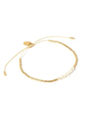 Seline Gold and Pearl Bracelet