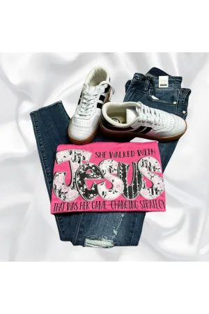 She Walked with Jesus Comfort Colors T-Shirt