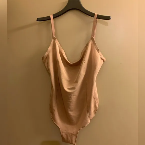 Skims Sheer Sculpt Thong Bodysuit Size XL Shapewear Sienna Light Brown Mesh NWT