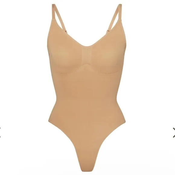 Skims XXS/XS Sculpting Thong Bodysuit Ochre NWT