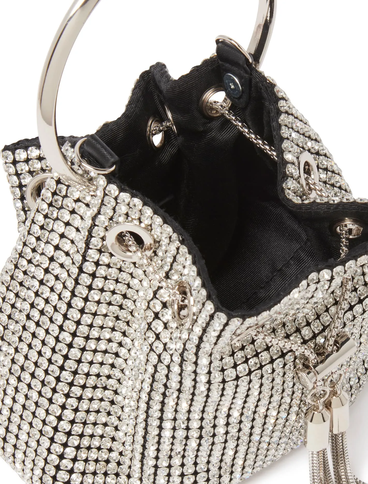 Skylah Sparkle Metal Handle Bag