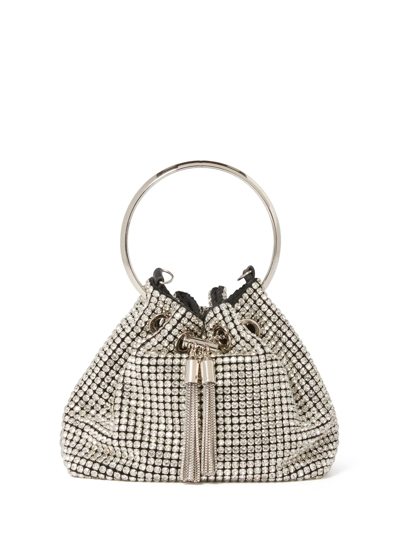 Skylah Sparkle Metal Handle Bag
