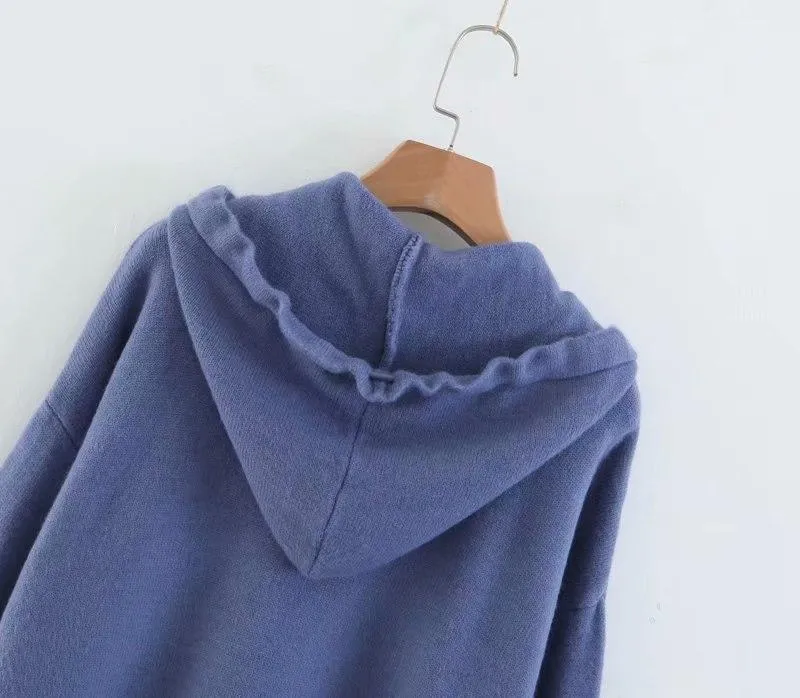 Solid Hooded Sweater