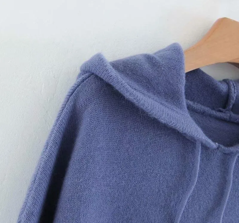 Solid Hooded Sweater