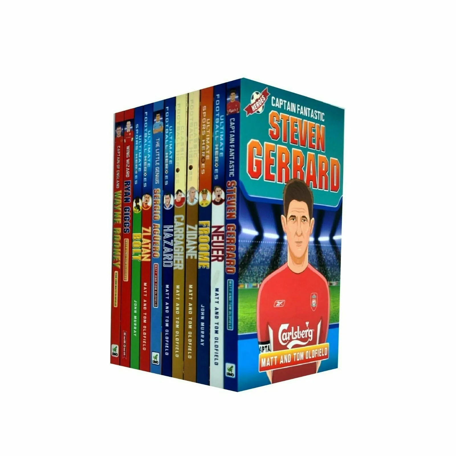 Sports Heroes 11 Books Collection Set Steven Gerrard, Bolt, Hazard, Ryan Giggs