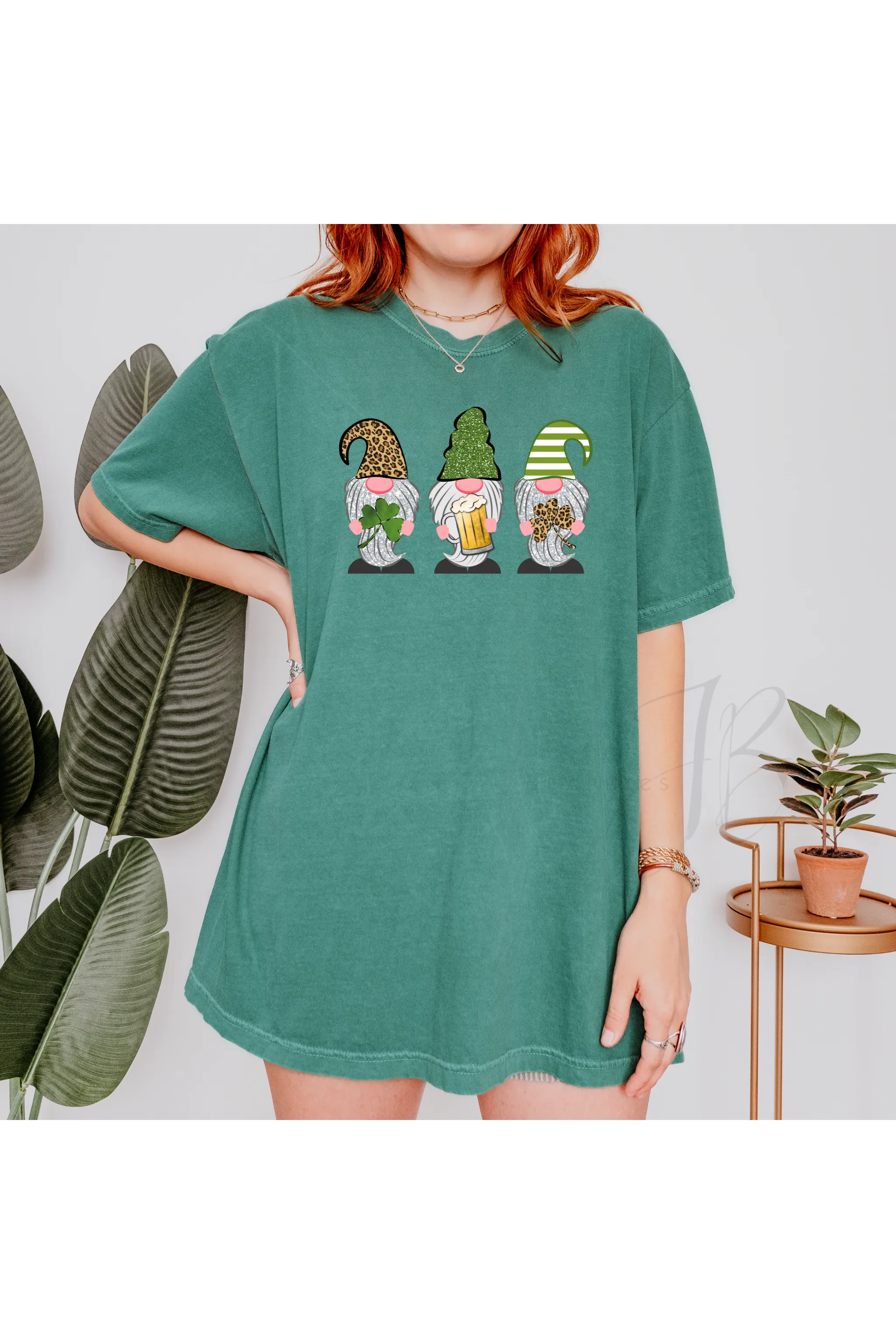 St Patricks Three Gnome Beer Comfort Colors T-Shirt