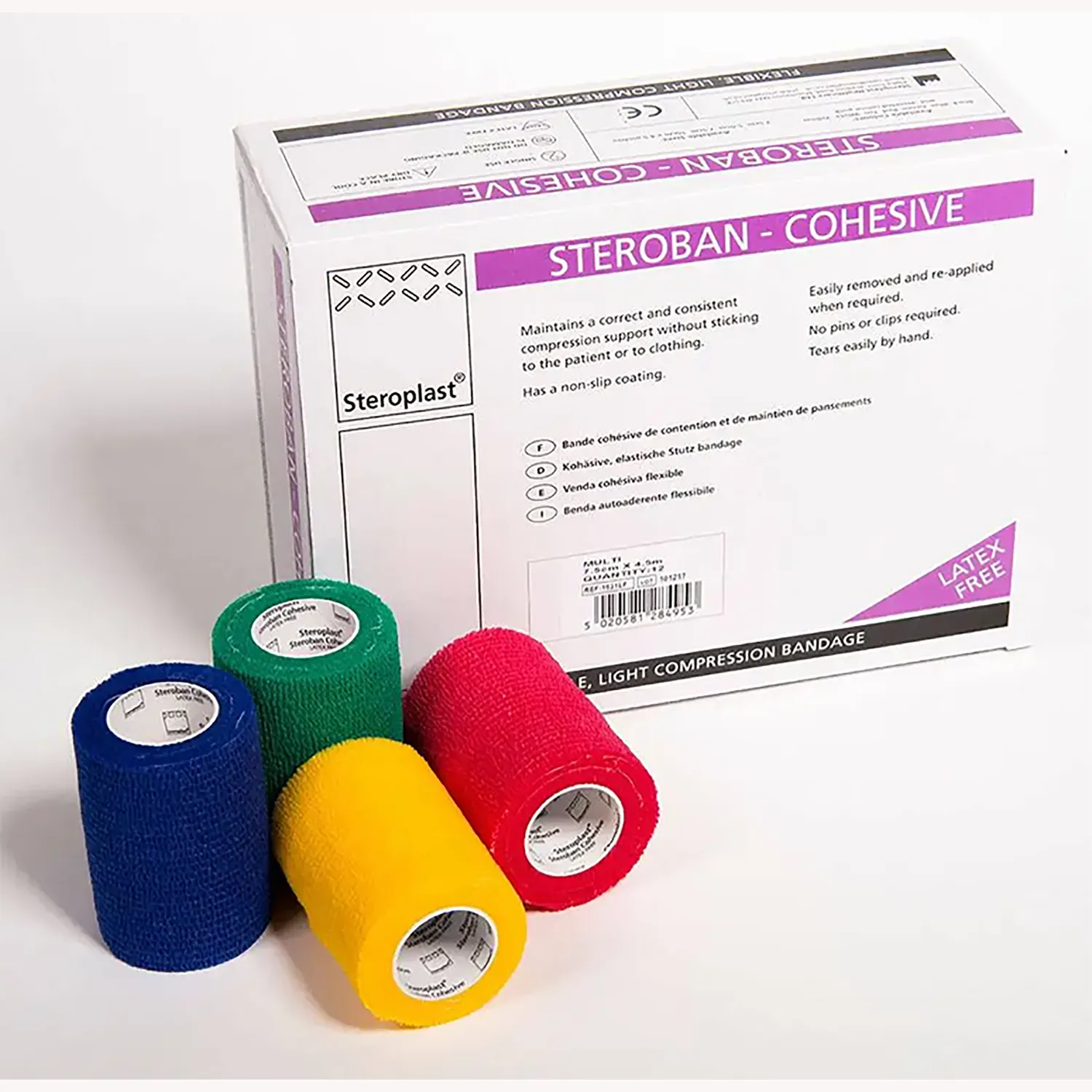 Steroban Cohesive Bandages | Pack of 12 Rolls