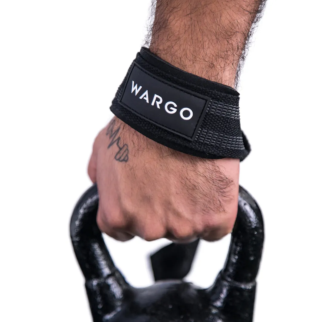 STRAPS PARA GYM - BLACK ORANGE STRIPE