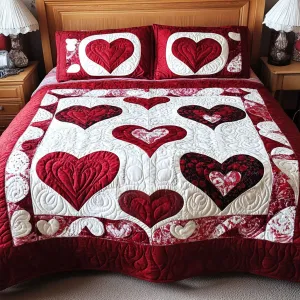 Sweetheart Harmony 3-Piece Quilted Bedding Set NCU0PTT118