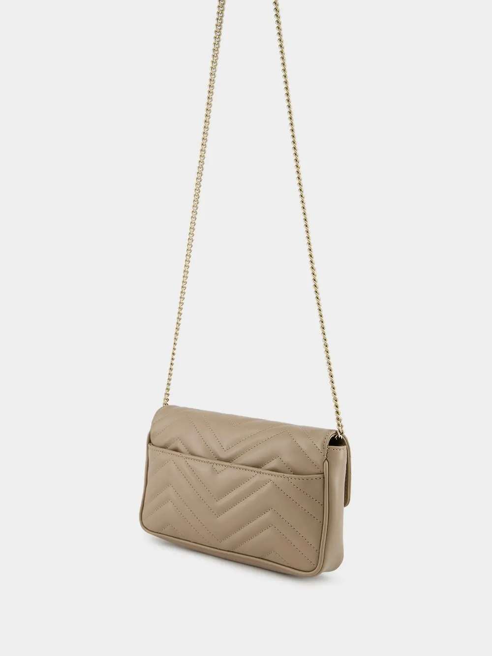 Taupe GG Marmont Mini Bag