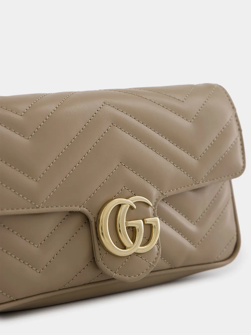 Taupe GG Marmont Mini Bag