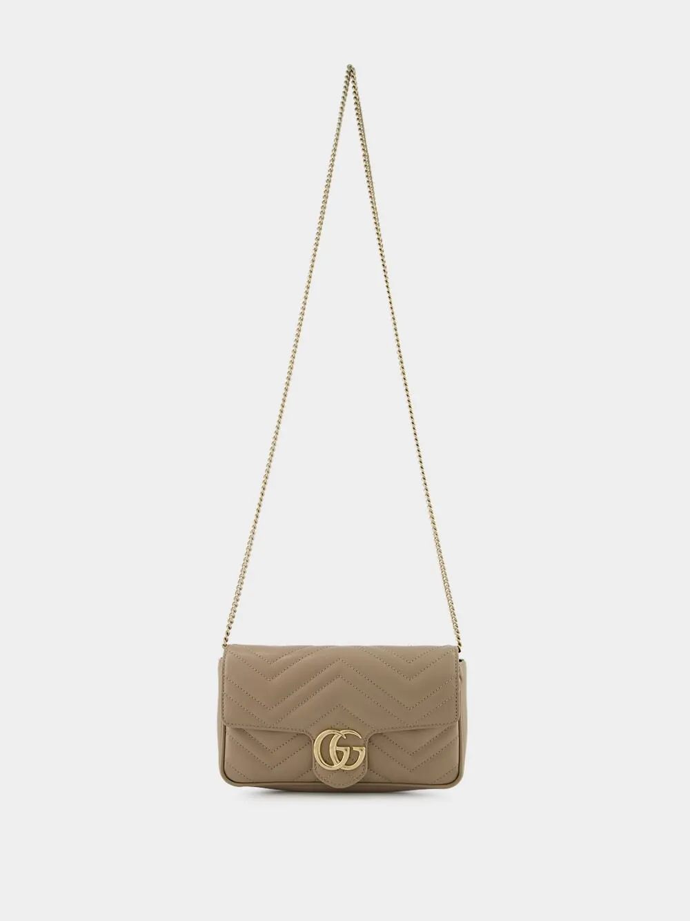 Taupe GG Marmont Mini Bag